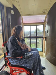 First to load at the front of the funicular