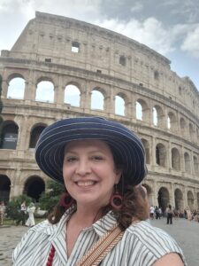 Julie at the Colosseum in Rome