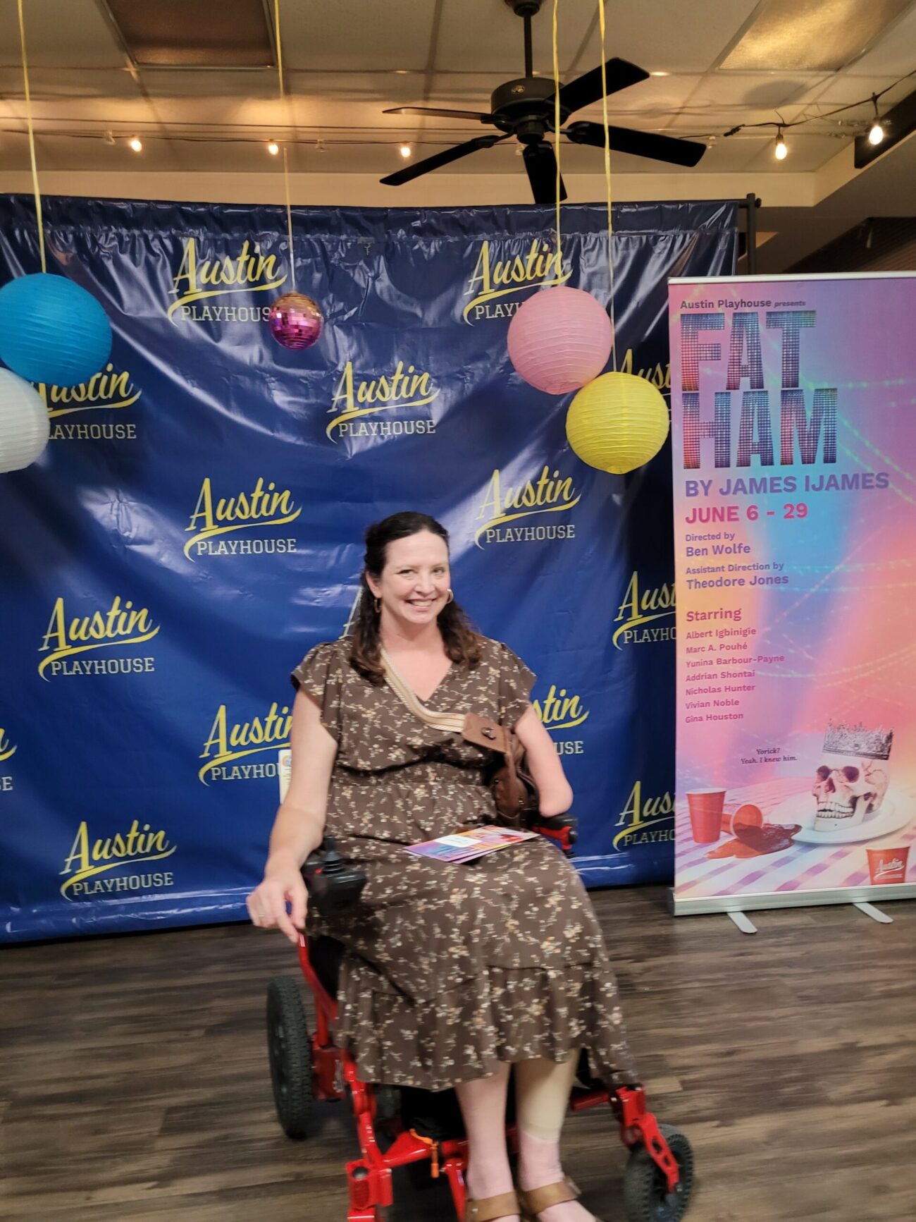 Attending the production of Fat Ham