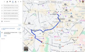 Map of Milan Street Food Tour